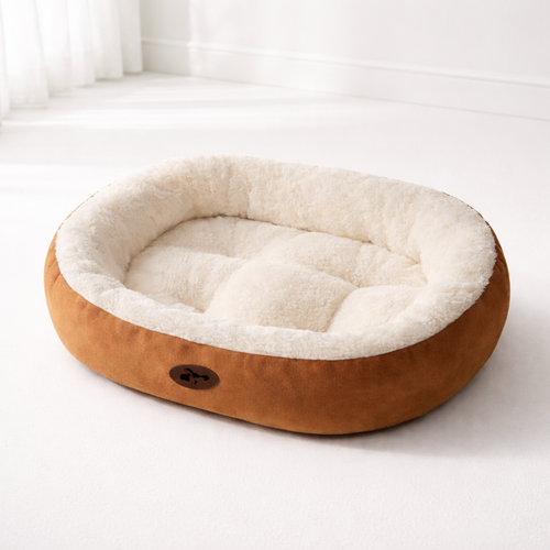 Cozy Oval Snuggle Pet Bed