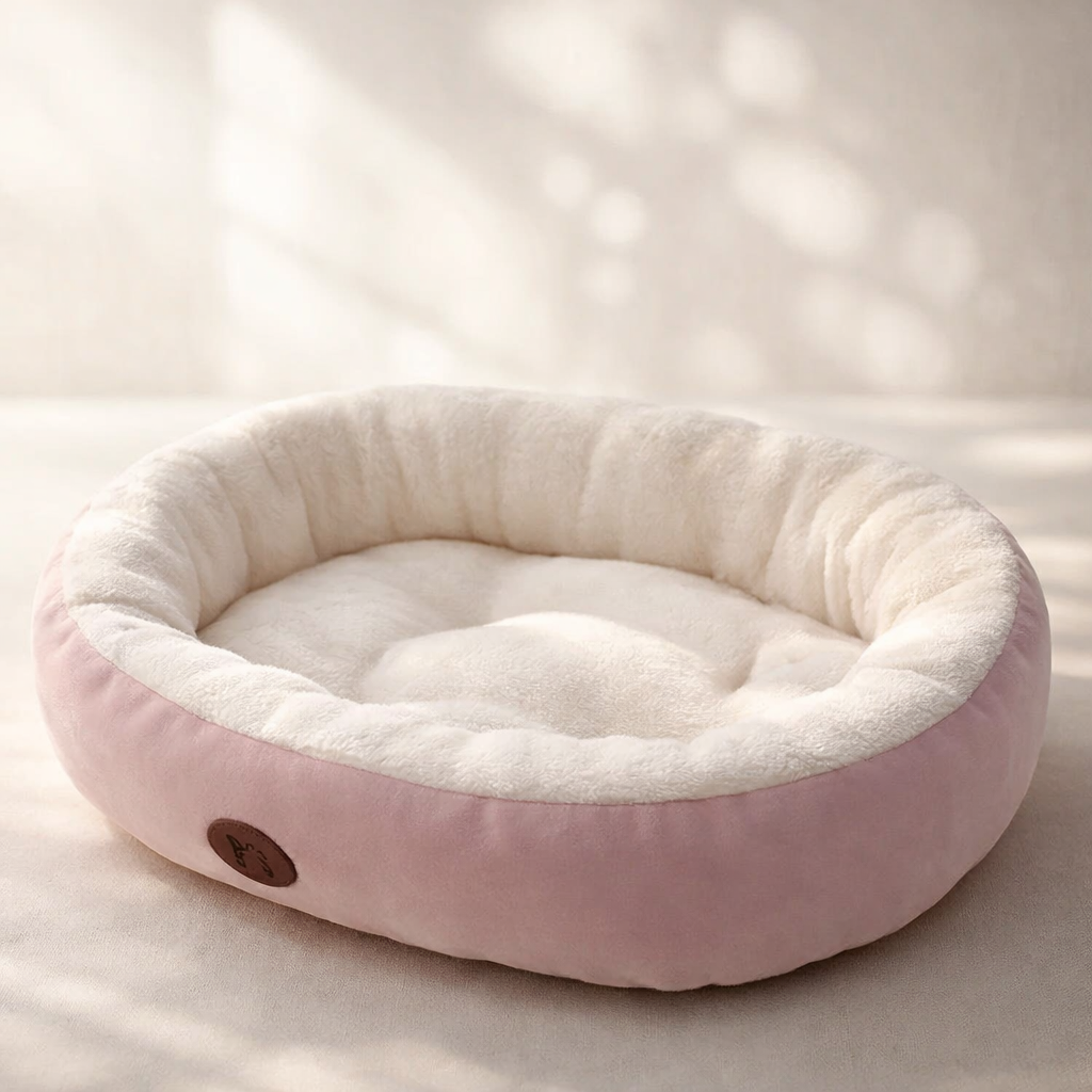 Cozy Oval Snuggle Pet Bed