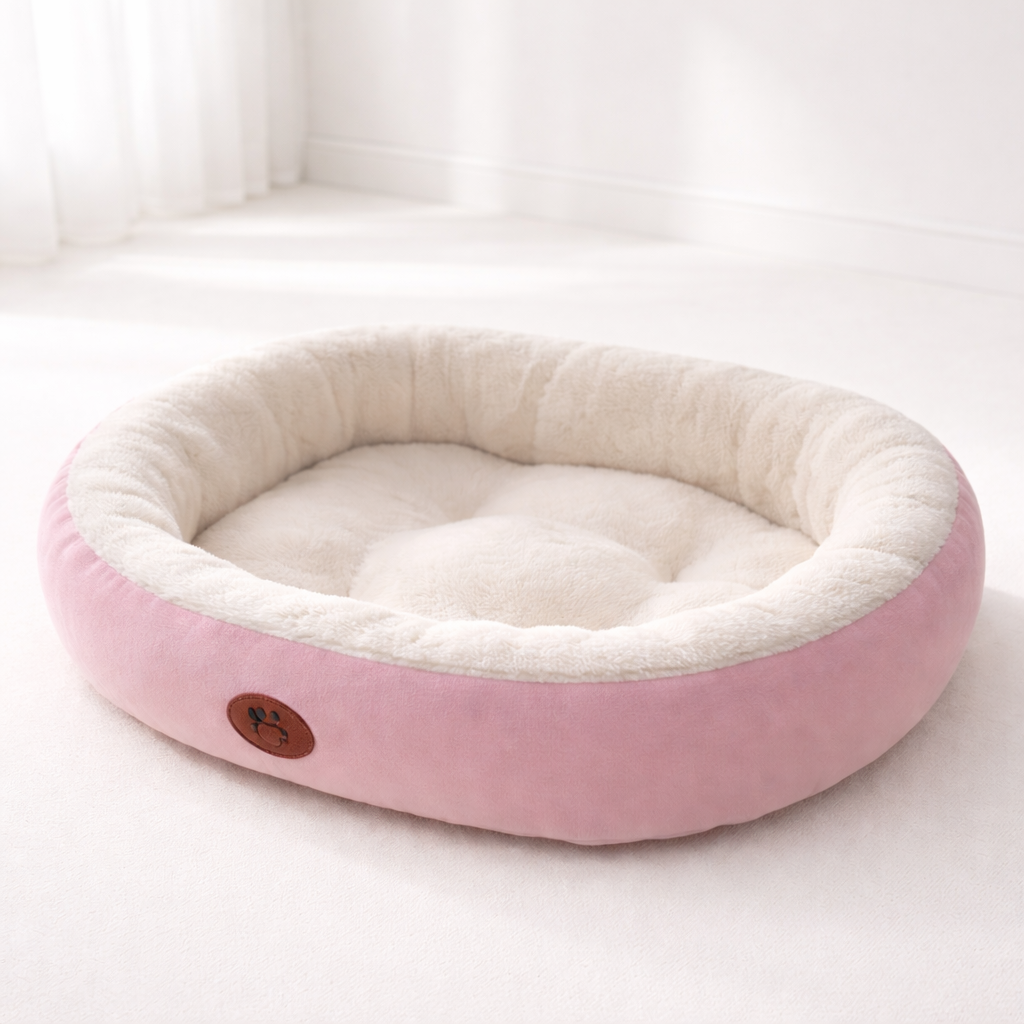 Cozy Oval Snuggle Pet Bed