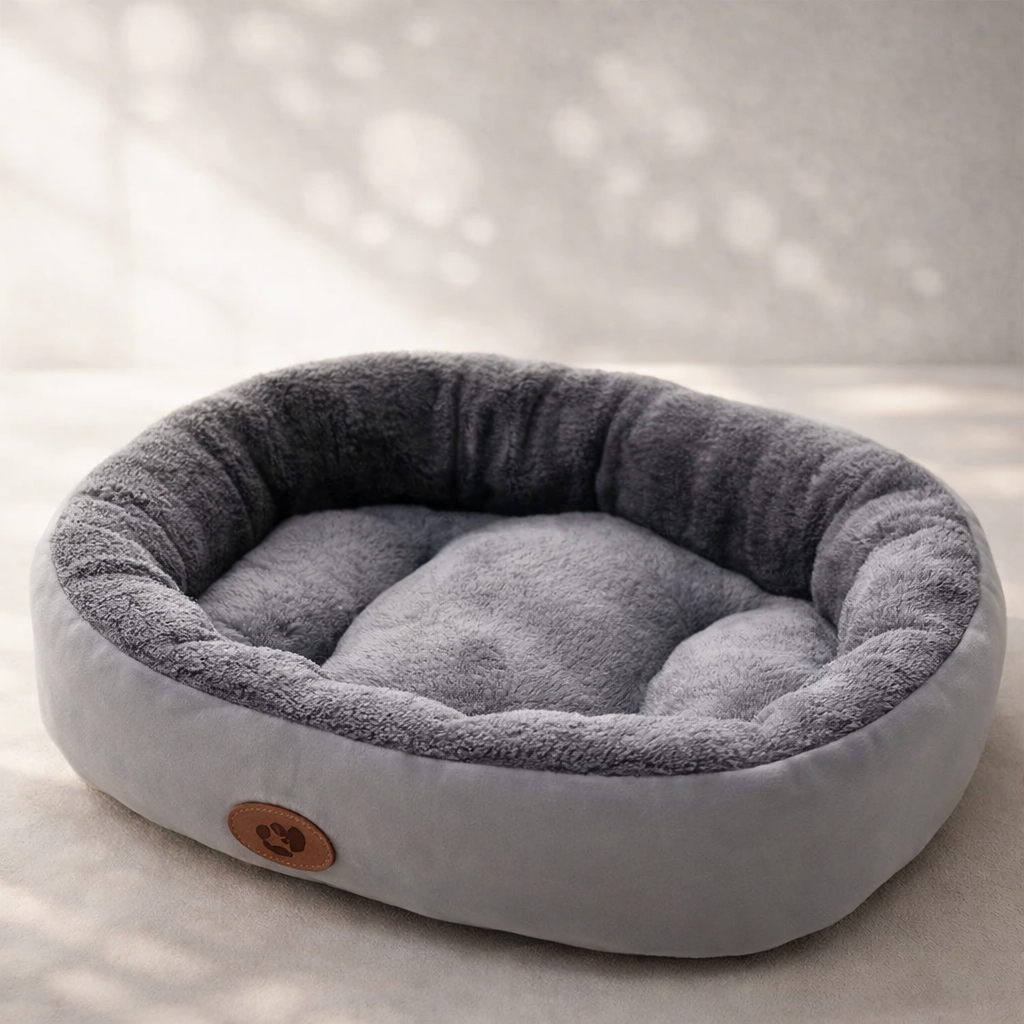 Cozy Oval Snuggle Pet Bed