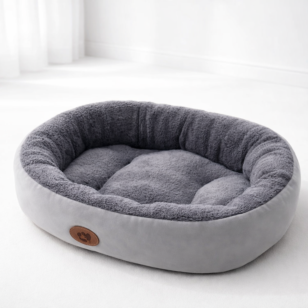 Cozy Oval Snuggle Pet Bed