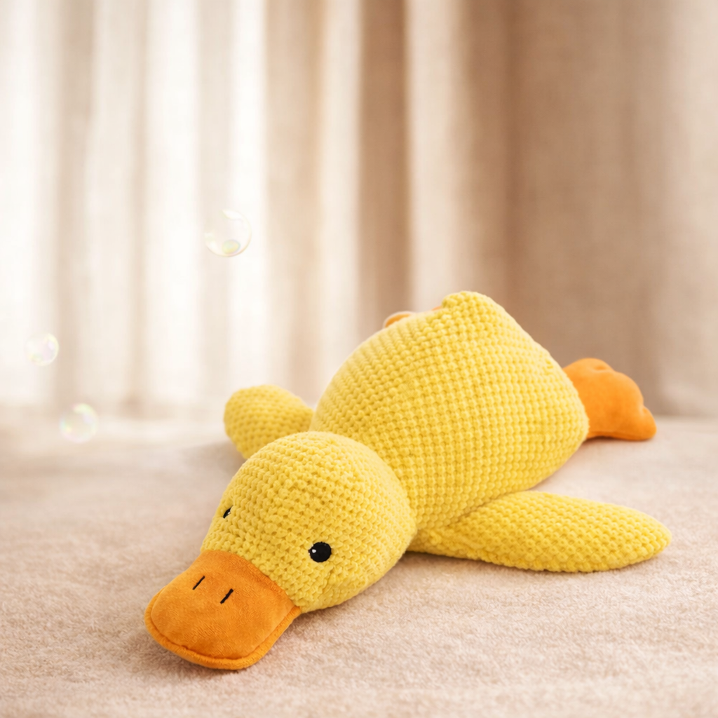 Stomping Duck Plush Dog Toy – Bite-Resistant & Teeth-Cleaning