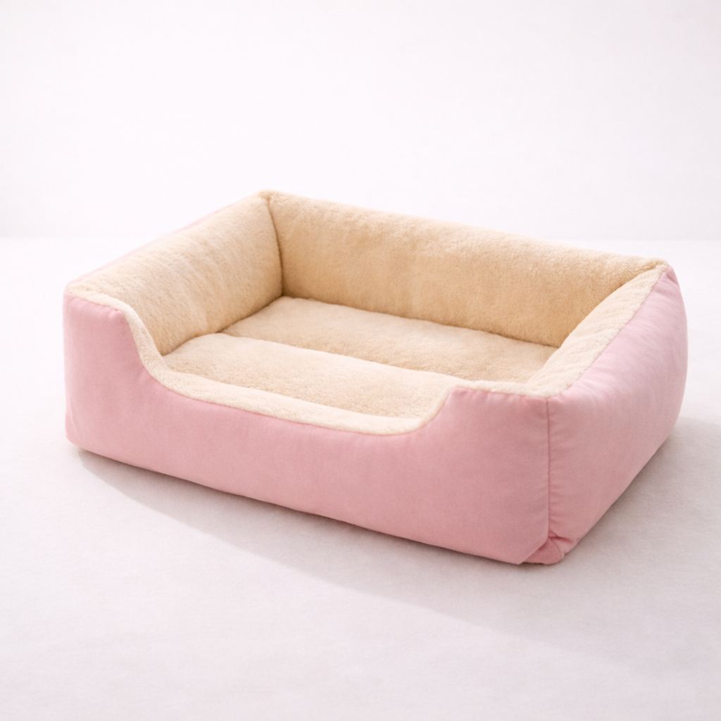 Pet Bed - Green/Black/Pink